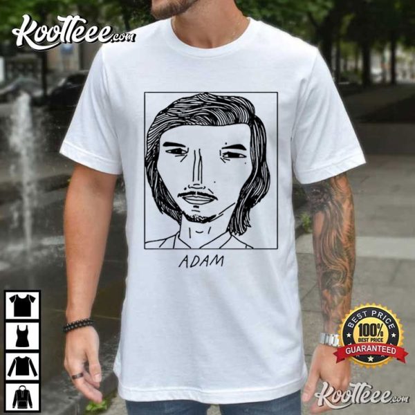 Adam Driver Badly Drawn Celebrities T-Shirt