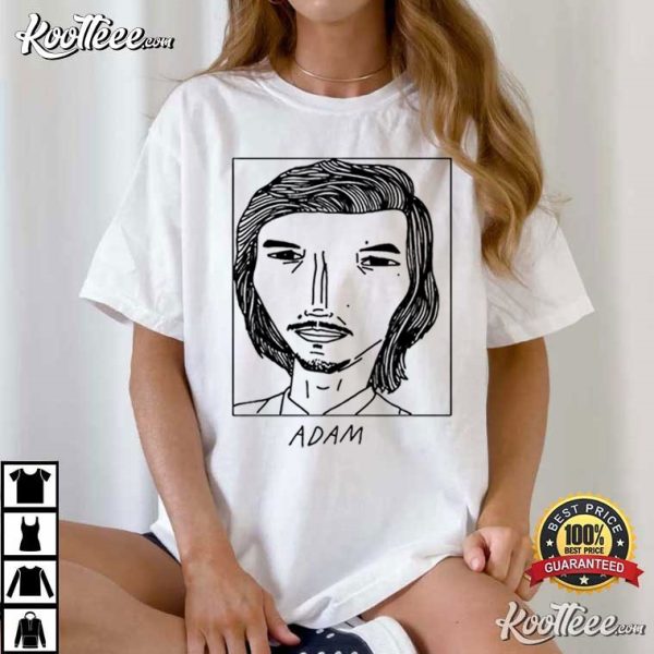 Adam Driver Badly Drawn Celebrities T-Shirt