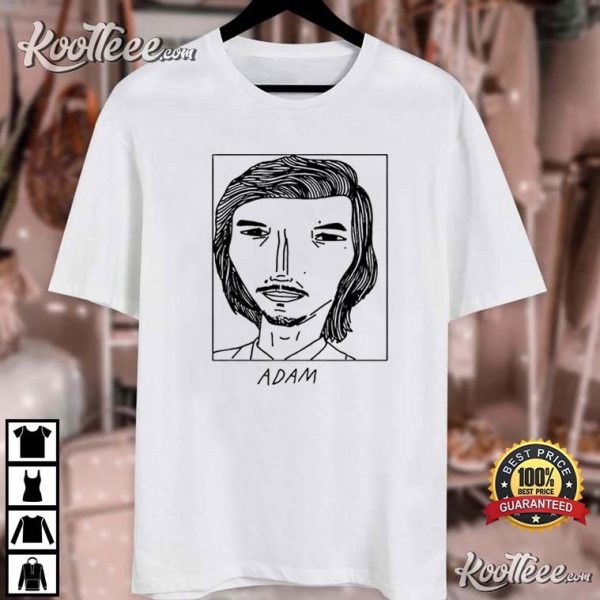 Adam Driver Badly Drawn Celebrities T-Shirt