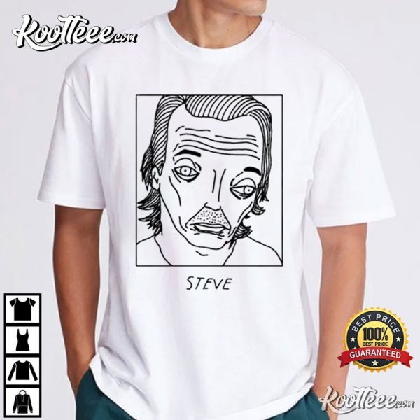 Steve Buscemi Badly Drawn Celebrities T-Shirt