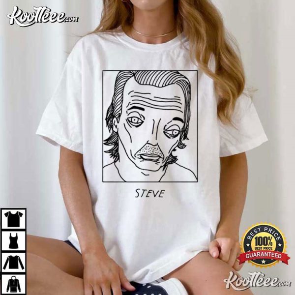 Steve Buscemi Badly Drawn Celebrities T-Shirt