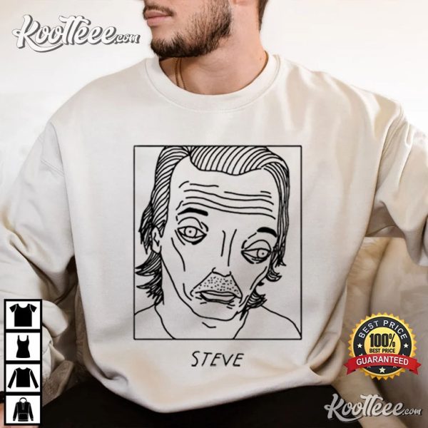 Steve Buscemi Badly Drawn Celebrities T-Shirt