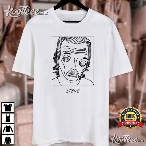 Steve Buscemi Badly Drawn Celebrities T-Shirt