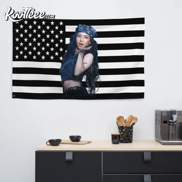 Karina AESPA Kpop American Flag