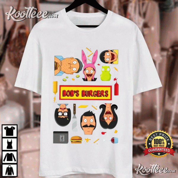 Bobs Burgers Tina Louise Gene Linda Bob Belcher Teddy T-Shirt