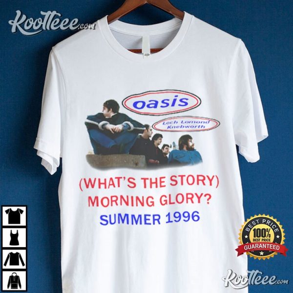 Oasis Summer 1996 Knebworth Loch Lomond T-Shirt