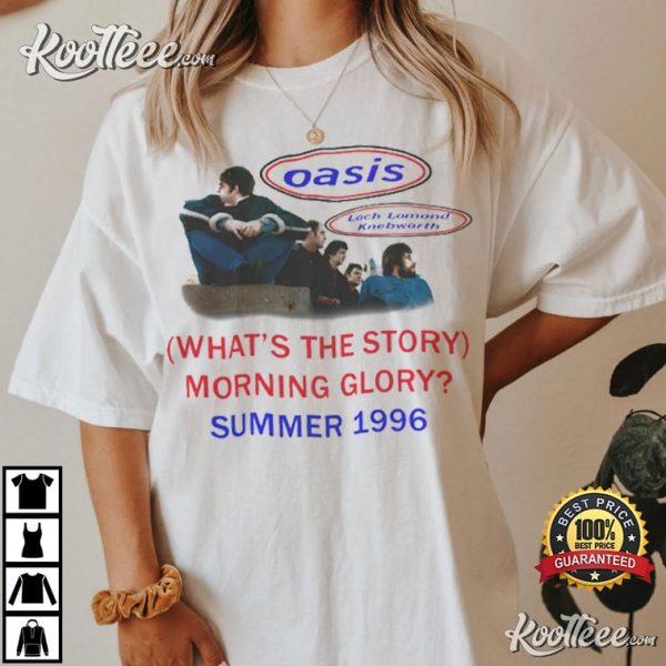 Oasis Summer 1996 Knebworth Loch Lomond T-Shirt