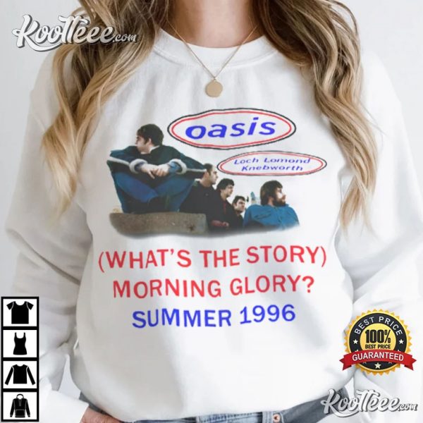 Oasis Summer 1996 Knebworth Loch Lomond T-Shirt