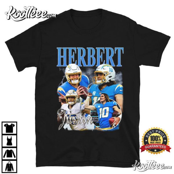 Justin Herbert Quarterback Vintage Fans Gift T-Shirt