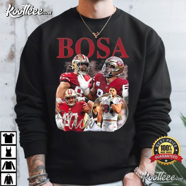 Nick Bosa Defensive End Vintage Fans Gift T-Shirt