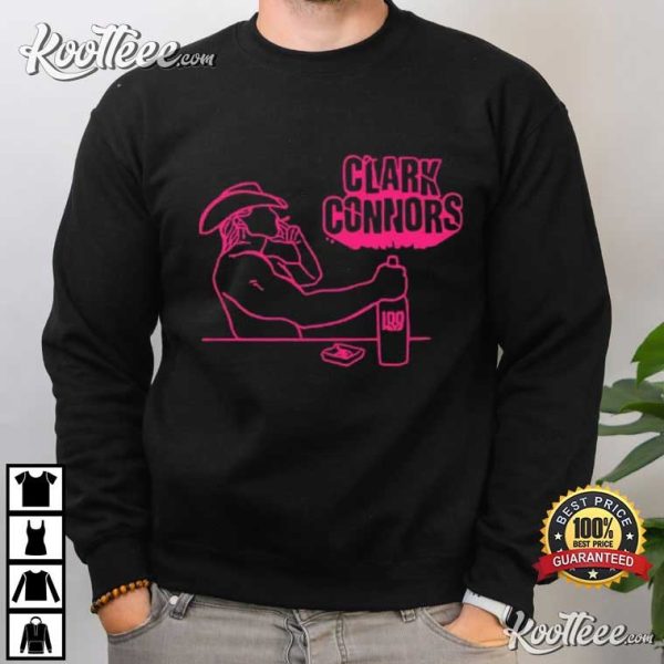 Clark Connors Neon Cowboy Smoking T-Shirt