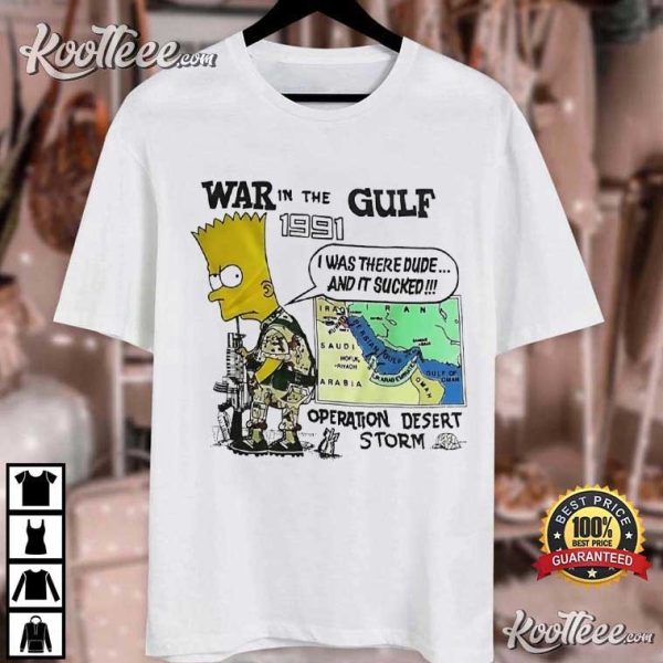 The Simpson War In The Gulf 1991 Operation Desert Storm T-Shirt