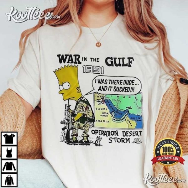 The Simpson War In The Gulf 1991 Operation Desert Storm T-Shirt