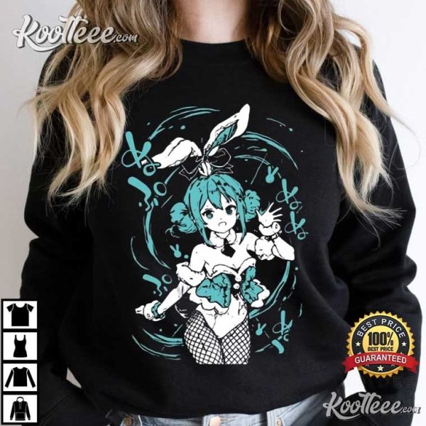 Playera Hatsune Miku Vocaloid Rabbit Art T-Shirt