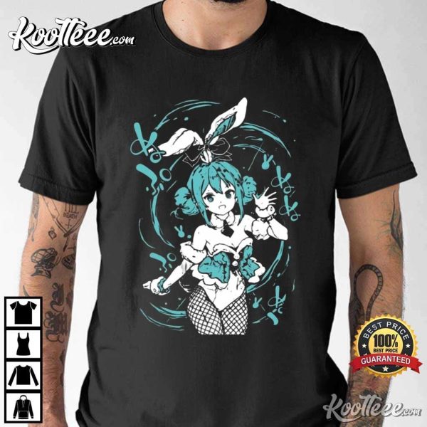 Playera Hatsune Miku Vocaloid Rabbit Art T-Shirt