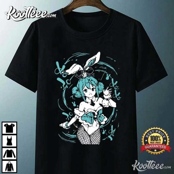 Playera Hatsune Miku Vocaloid Rabbit Art T-Shirt