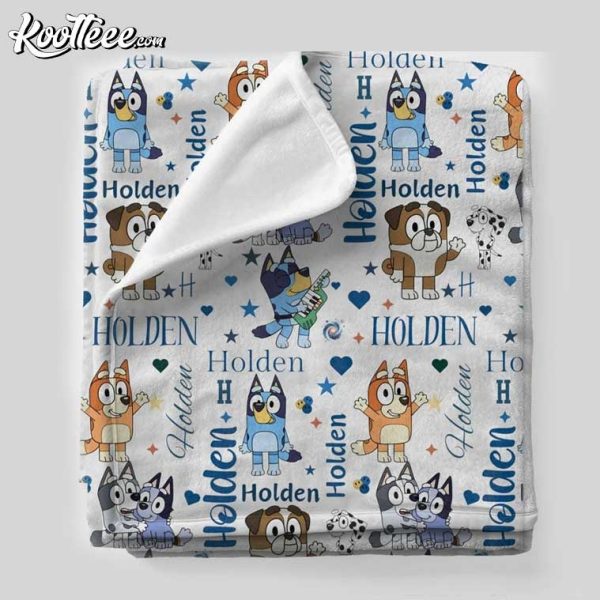 Bluey Custom Baby Fleece Blanket