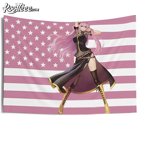 Luka Vocaloid American Flag Wall Tapestry