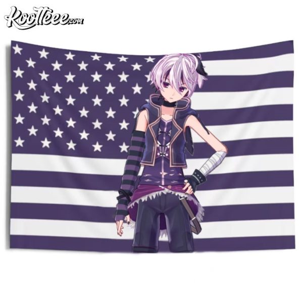 V Flower Vocaloid American Flag Wall Tapestry