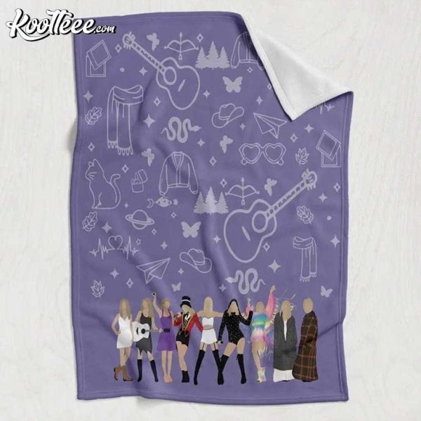 Taylor Swift Swiftie Inspired Eras Fleece Blanket