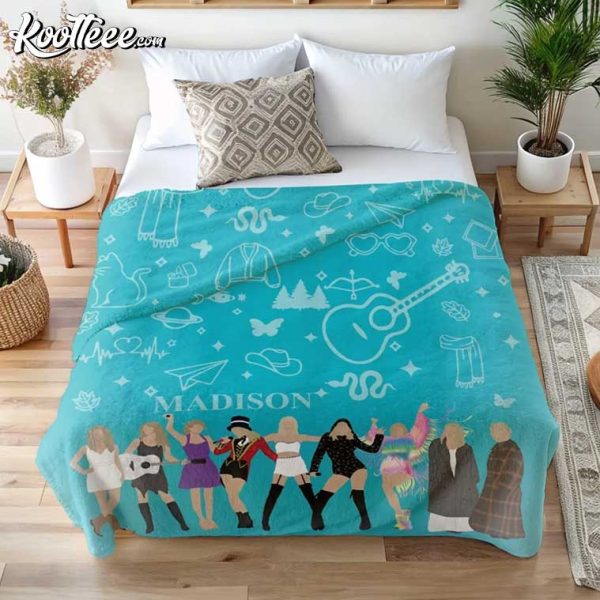 Swiftie Inspired Eras Custom Fleece Blanket