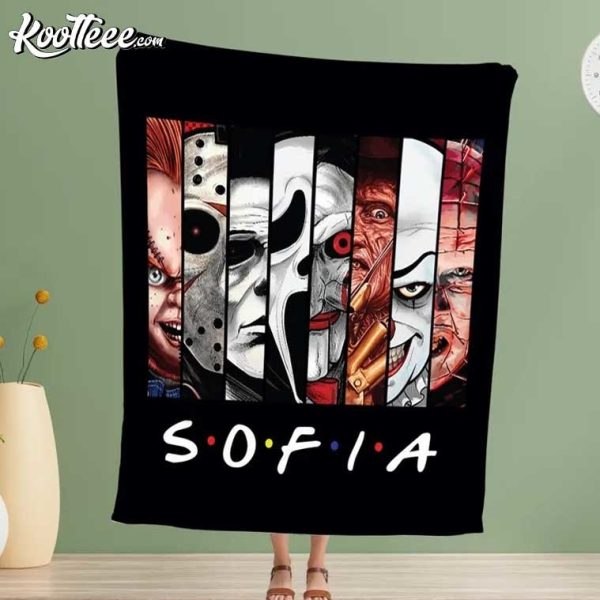 Halloween Movie Horror Scary Characters Friends Custom Blanket