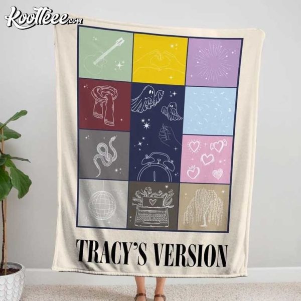 Eras Version Gift For Swiftie Custom Name Fleece Blanket