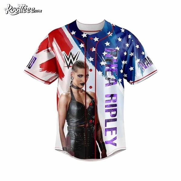 Custom Rhea Ripley Mami’s Always On Top WWE Baseball Jersey