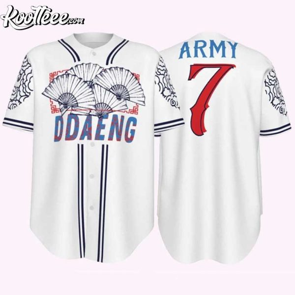 Ddaeng Kpop Gift For Army BTS Baseball Jersey