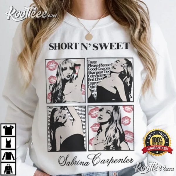 Short N Sweet Sabrina Carpenter Tour Gift T-Shirt