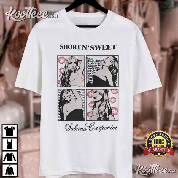 Short N Sweet Sabrina Carpenter Tour Gift T-Shirt