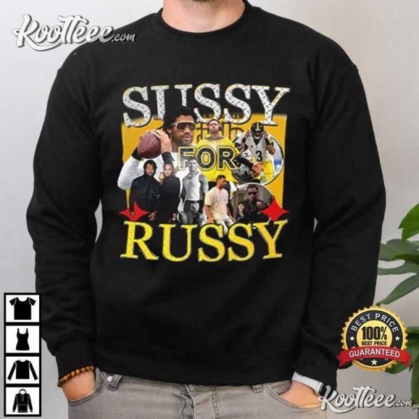 Sussy For Russy Russell Wilson T-Shirt