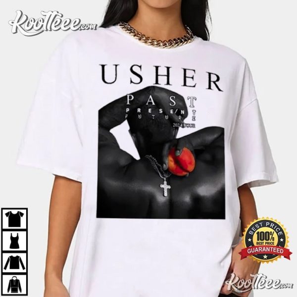 Usher Past Present Future 2024 Tour Merch T-Shirt