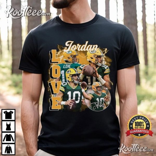 Jordan Love Vintage 90s Football T-Shirt