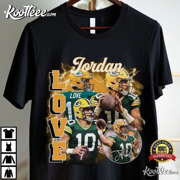 Jordan Love Vintage 90s Football T-Shirt