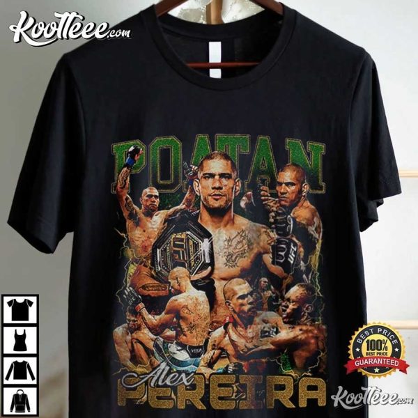 Alex Pereira Poatan Boxer MMA Vintage 90s T-Shirt