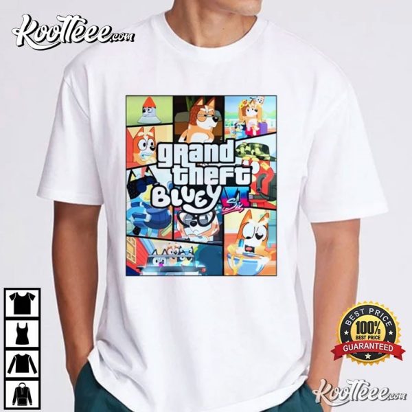 Grand Theft Bluey Gamer Gift T-Shirt