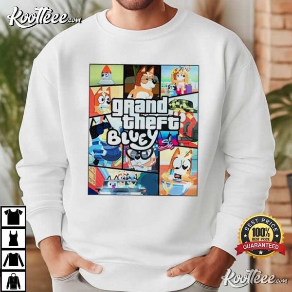 Grand Theft Bluey Gamer Gift T-Shirt