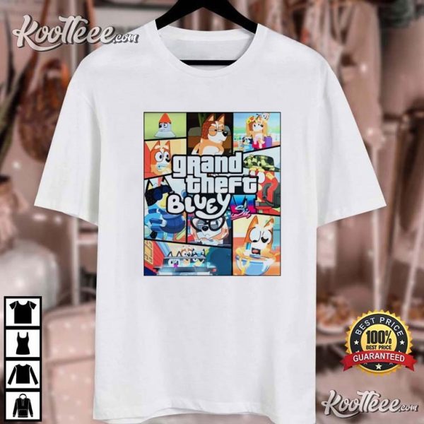 Grand Theft Bluey Gamer Gift T-Shirt