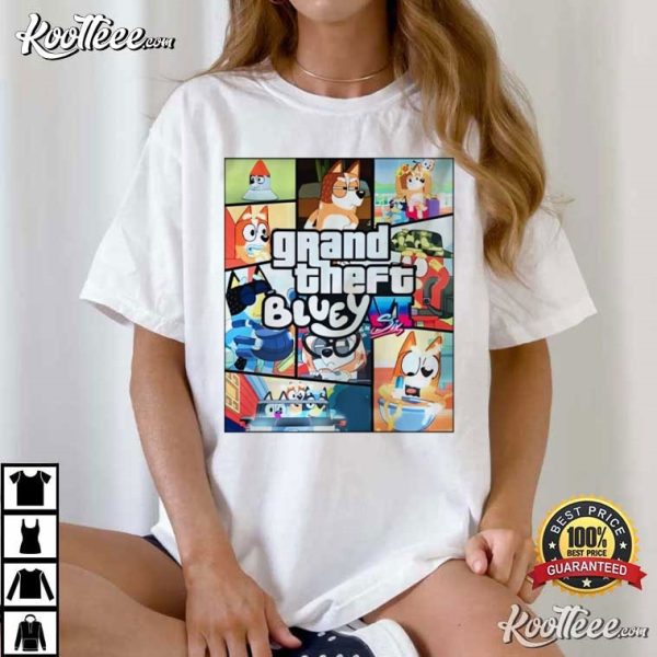 Grand Theft Bluey Gamer Gift T-Shirt