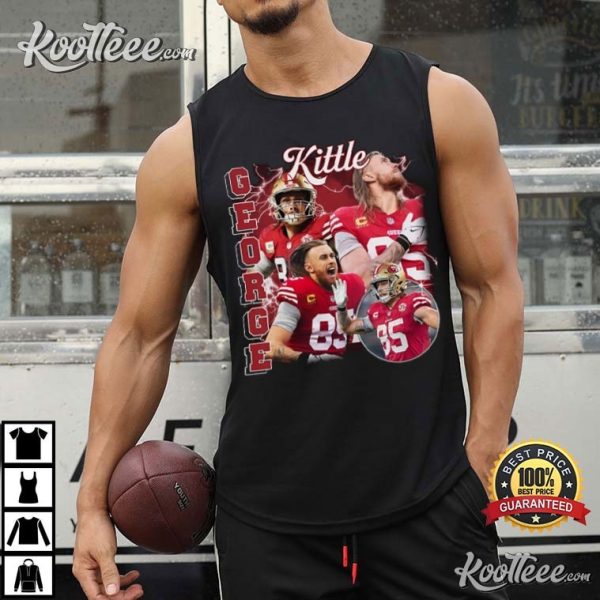 George Kittle Vintage 90s Football Gift T-Shirt