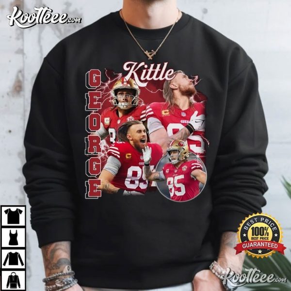 George Kittle Vintage 90s Football Gift T-Shirt