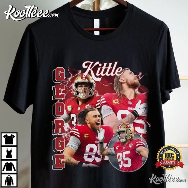 George Kittle Vintage 90s Football Gift T-Shirt