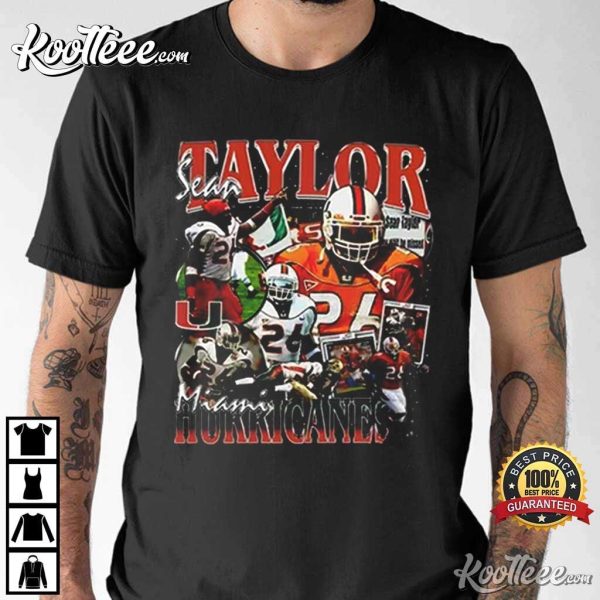 Sean Taylor Miami Hurricanes Vintage 90s T-Shirt