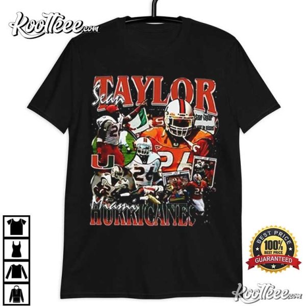 Sean Taylor Miami Hurricanes Vintage 90s T-Shirt