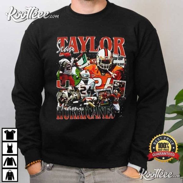 Sean Taylor Miami Hurricanes Vintage 90s T-Shirt