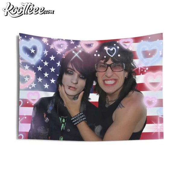 Jake Webber And Johnnie Guilbert American Flag Wall Tapestry