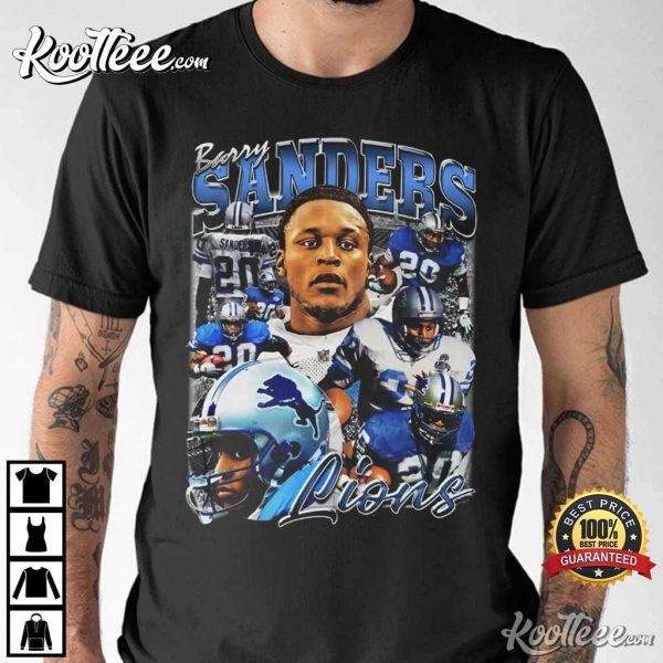 Barry Sanders Vintage Detroit Lions T-Shirt