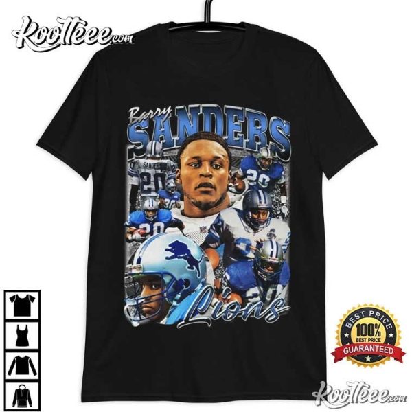 Barry Sanders Vintage Detroit Lions T-Shirt