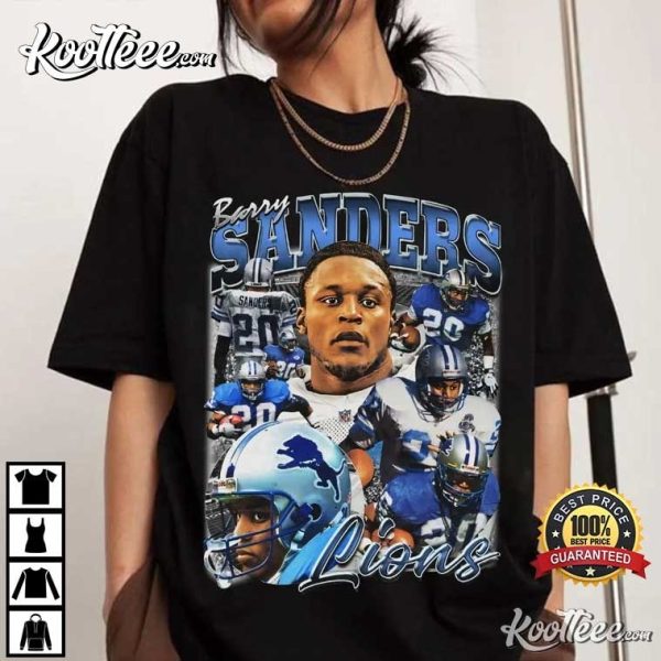 Barry Sanders Vintage Detroit Lions T-Shirt